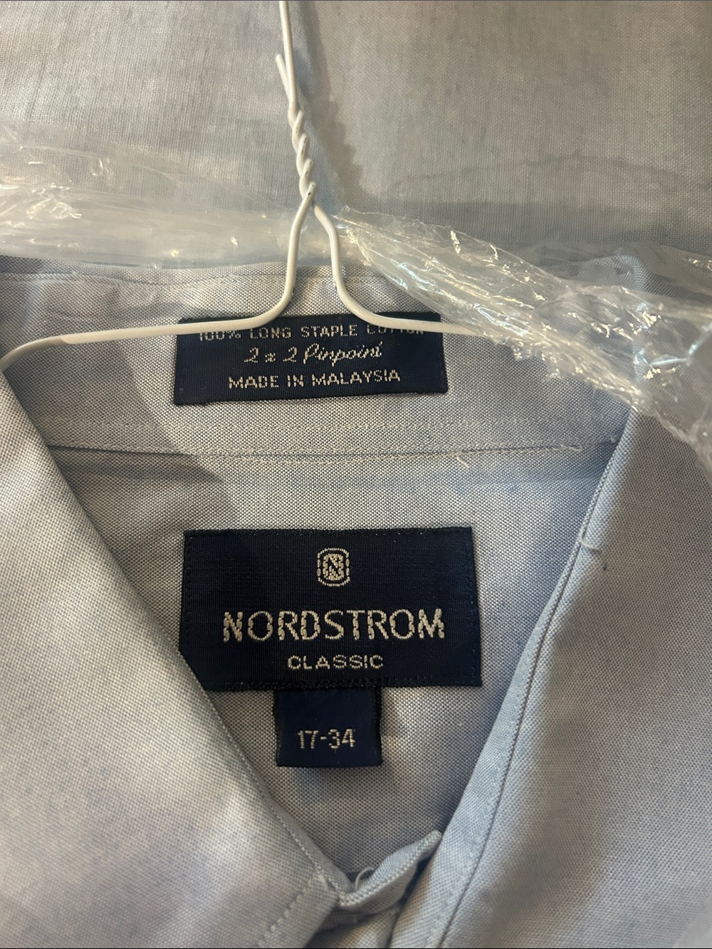 Nordstrom Men's Classic Light Blue Dress Shirt